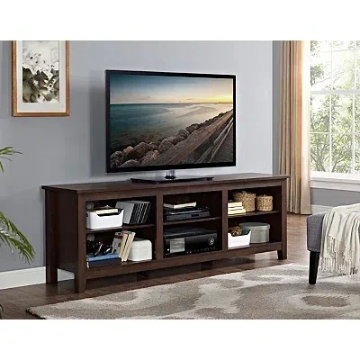 Kirkland's Wood Tv Stand In Brown