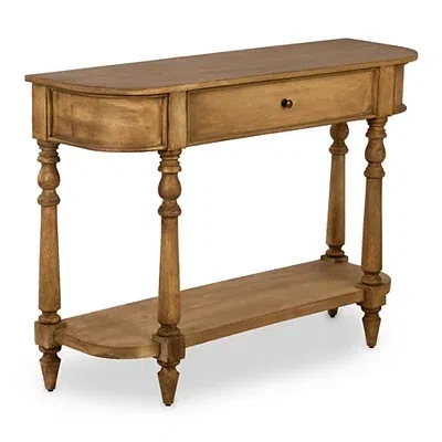 Kirkland's Wood Vera Console Table In Brown