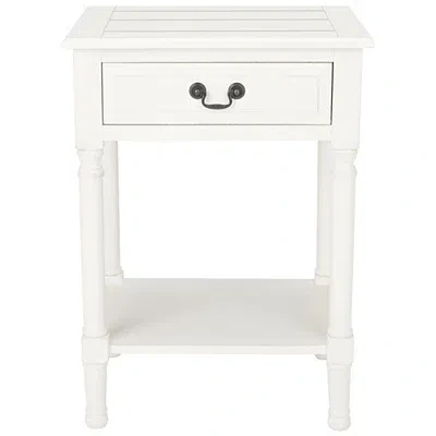 Kirkland's Wood Whitney 1-drawer End Table In White