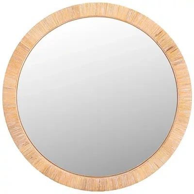 Kirkland's Wood Wrapped Mila Wall Mirror In Multi