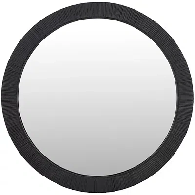 Kirkland's Wood Wrapped Nellie Wall Mirror In Black