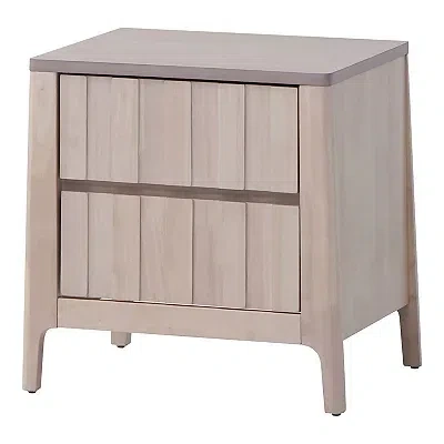 Kirkland's Wooden Mid-century Modern Nelle Nightstand In Brown