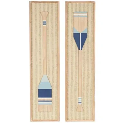 Kirkland's Wooden Paddle Wall Plaques In Multi