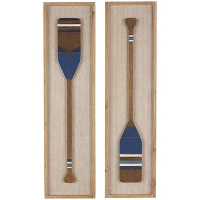 Kirkland's Wooden Paddle Wall Plaques In Multi