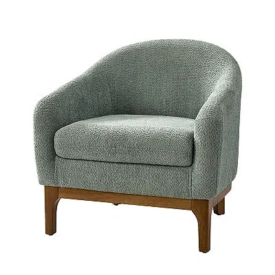 Kirkland's Wool Upholstered Joan Barrel Accent Chair In Multi