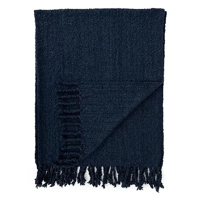 Kirkland's Woven Boucle Throw In Blue