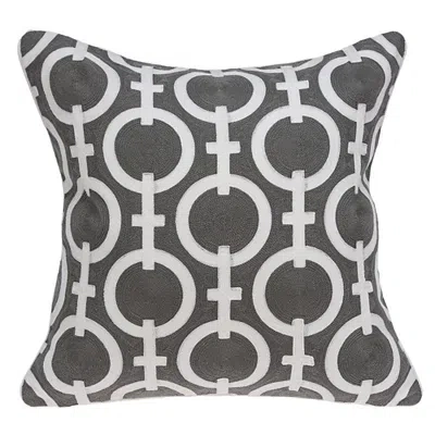 Kirkland's Woven Circles Pillow In Multi