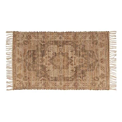 Kirkland's Woven Medallion Scatter Rug In Brown
