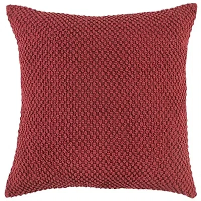 Kirkland's Woven Nubby Pillow In Red