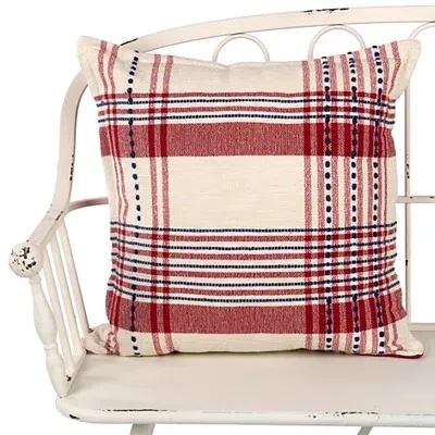Kirkland's Woven Plaid Pillow In Multi