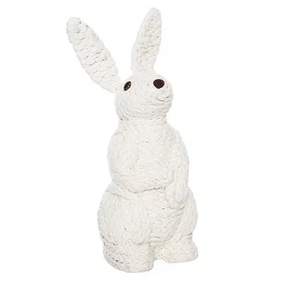 Kirkland's Woven Rabbit Easter Figurine In White