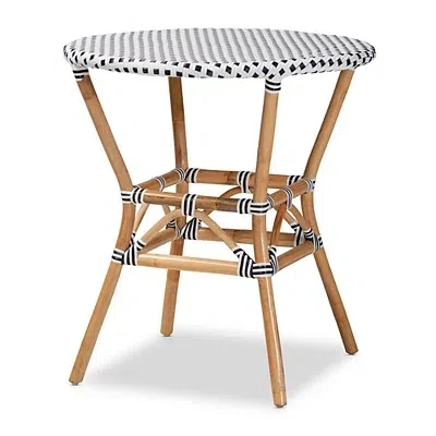 Kirkland's Woven Rattan French Bistro Dining Table In White