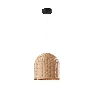 Kirkland's Woven Rattan Pendant Light In Brown