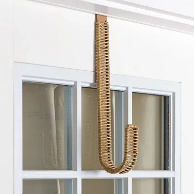 Kirkland's Woven Rattan Wreath Hanger In Brown