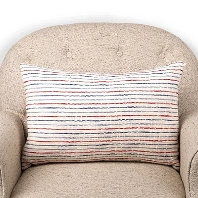 Kirkland's Woven Stripe Lumbar Pillow In Multi