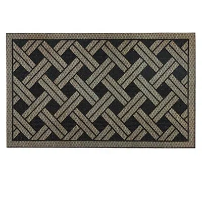 Kirkland's Woven Wicker Pattern Doormat In Multi