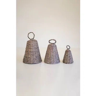 Kirkland's Woven Willow Christmas Bells In Brown