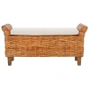 Kirkland's Woven Wood Catharine Bench In Brown
