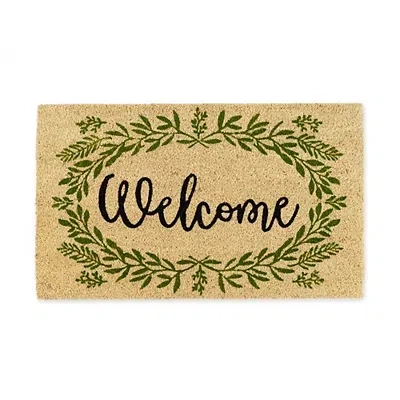 Kirkland's Wreath Welcome Coir Doormat In Multi