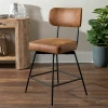 Kirkland's Wyatt Faux Leather Swivel Counter Stool In Multi