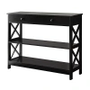 Kirkland's X-frame 2-shelf Console Table In Brown