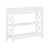 Kirkland's X-frame 2-shelf Console Table In White
