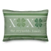 Kirkland's Xoxo Clover Personalized Lumbar Pillow In Green