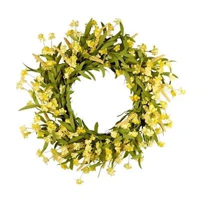 Kirkland's Yellow Wildflower And Leaf Wreath