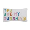 Kirkland's You Are My Sunshine Hooked Lumbar Pillow In Multi