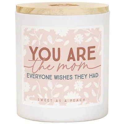 Kirkland's You Are The Mom Sweet Peach 2-wick Jar Candle In Multi