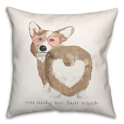 Kirkland's You Make My Butt Wiggle Corgi Pillow In Multi