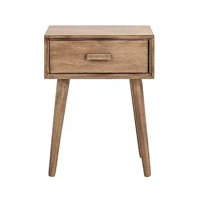 Kirkland's Zanda Natural Pinewood Accent Table In Brown
