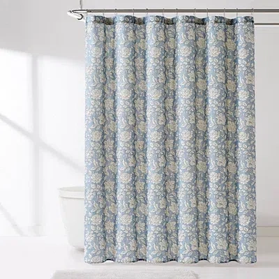 Kirkland's Zara Blue Floral Shower Curtain