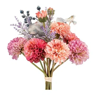 Kirkland's Zinna Mixed Floral Bouquets In Multi