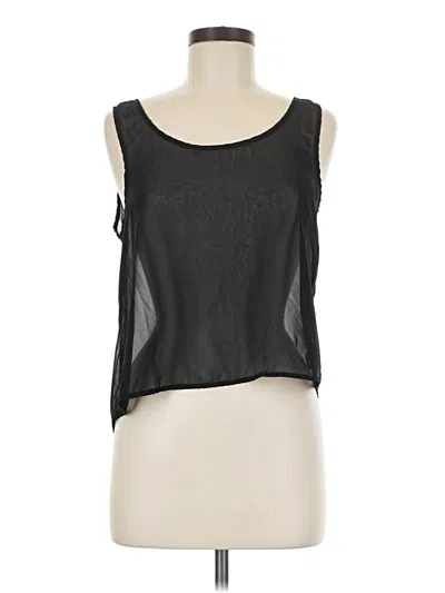 Pre-owned Kirra Sleeveless Top Black Scoop Neck Tops