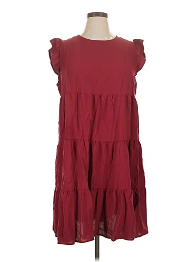 Pre-owned Kirundo Casual Dress In Burgundy