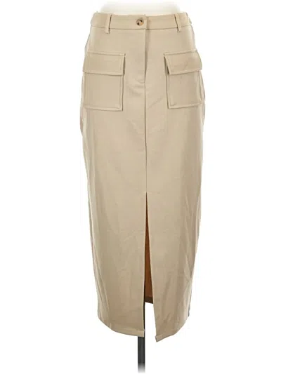 Pre-owned Kirundo Formal Skirt In Tan
