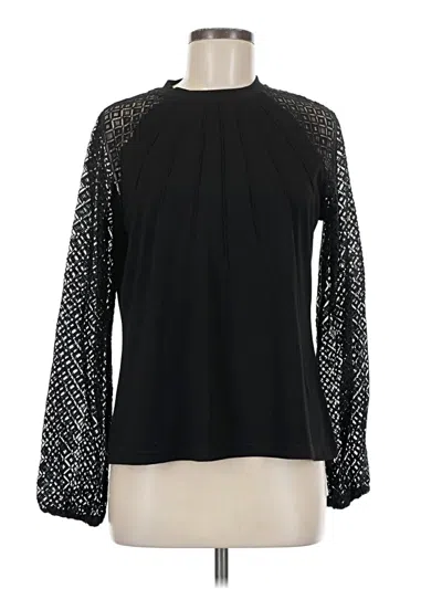 Pre-owned Kirundo Long Sleeve Blouse In Black