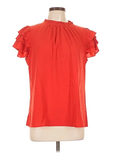 Pre-owned Kirundo Short Sleeve Blouse In Red