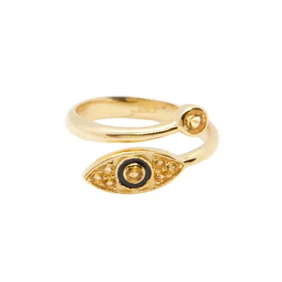 Kismet Jewels Women's Gold / Yellow / Orange Nazar Citrine Ring