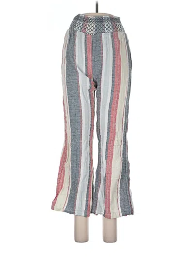 Pre-owned Kiss & Cry Linen Pants In Gray