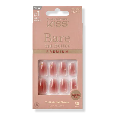 Kiss Bare But Better Premium Press On Nails - Shine In Gold