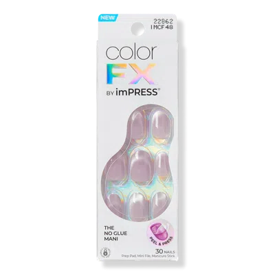 Kiss Colorfx By Impress Press-on Nails - Diamond Drip In Pink