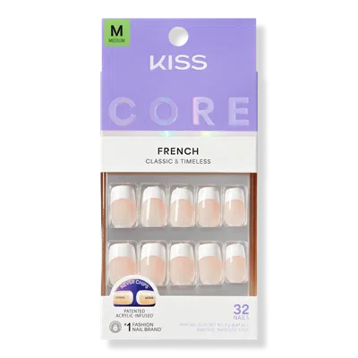 Kiss Core French Press On Nails - Hopeful In Transparent
