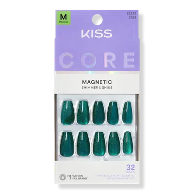 Kiss Core Magnetic Press On Nails - Shimmering In Green