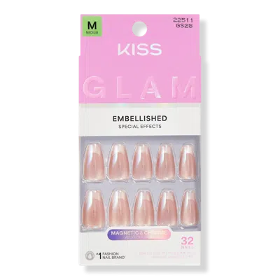 Kiss Glam Embellished Press On Nails - Dusk Mirage