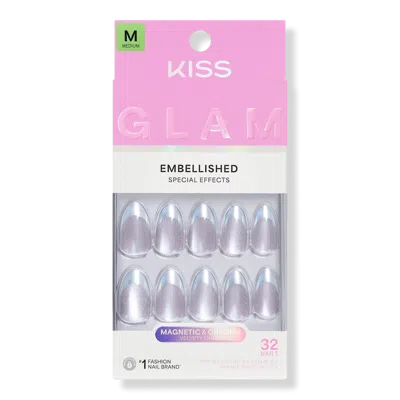 Kiss Glam Embellished Press On Nails - Fairy Tale In Pink