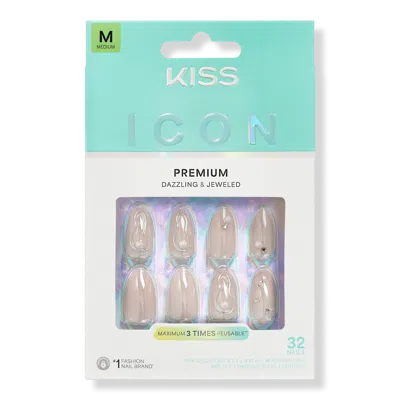 Kiss Icon Premium Press On Nails - Terrific In Neutral
