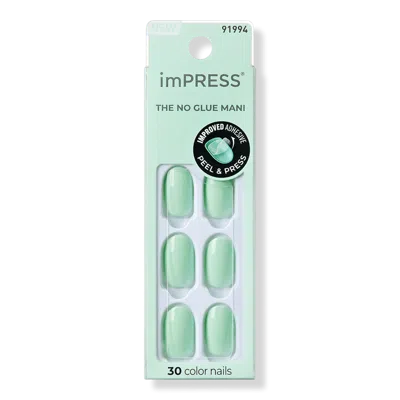 Kiss Impress Color Short Press-on Manicure Nails - Hey Life