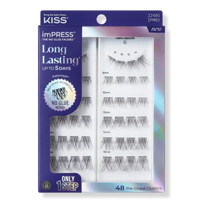 Kiss Impress Long Lasting Pre-glued Lash Clusters Kit - Demi Natural In Multi